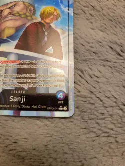 One Piece TCG Sanji Alt Art Leader OP12-041 Legacy of the Master English LP/MP - Image 5