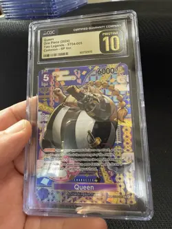 One Piece TCG Queen ST04-005 Parallel OP08 Two Legends English CGC PRISTINE 10 - Image 1