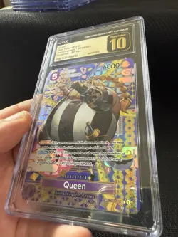 One Piece TCG Queen ST04-005 Parallel OP08 Two Legends English CGC PRISTINE 10 - Image 2