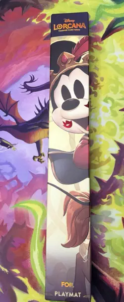 Disney Lorcana Parks Exclusive Mickey & Minnie Foil Playmat Sealed - Image 1