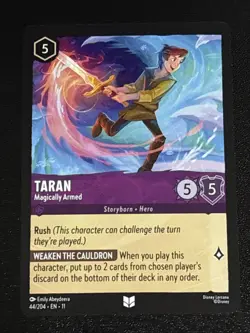 Disney Lorcana Winterspell Taran - Magically Armed 44/204 NM - Image 1