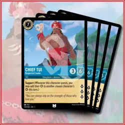 Disney Lorcana TCG: CHIEF TUI - RESPECTED LEADER x4 | Uncommon *IN STOCK* - Image 1