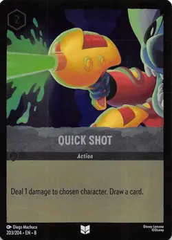 Quick Shot Foil 203/204 Reign of Jafar Disney Lorcana - Image 1