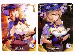 Goddess Story Waifu Card TCG | Lisa Minci - Genshin Impact | CARD SET | 2 cards - Image 2