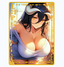 Waifu Anime Cards TCG | Overlord - Albedo [ METAL CARD ] LPP | Sexy Hentai Girl - Image 1