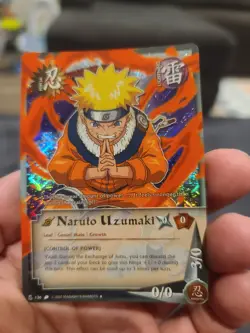 Naruto Uzumaki Foil Ninja Card No. 136. Control Of Power. Bandai Naruto CCG - Image 1