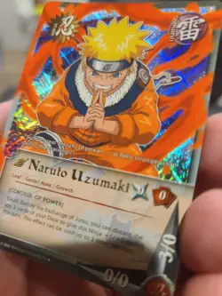 Naruto Uzumaki Foil Ninja Card No. 136. Control Of Power. Bandai Naruto CCG - Image 2