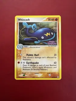 Whiscash 55/110 Reverse Holo Uncommon Stamped Holon Phantoms Pokemon Card NM - Image 1