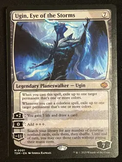 MTG Ugin, Eye of the Storms - Tarkir: Dragonstorm NM Near Mint Magic Card 0001 - Image 1