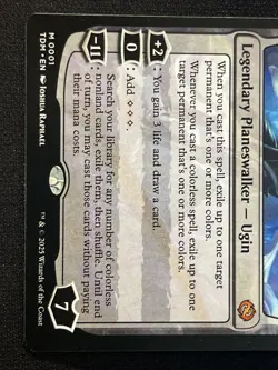 MTG Ugin, Eye of the Storms - Tarkir: Dragonstorm NM Near Mint Magic Card 0001 - Image 3