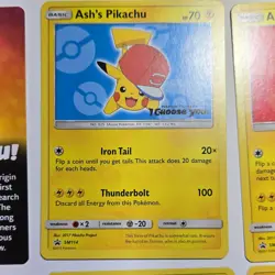 Pokemon Ash's Pikachu I Choose You! Promo Card Lot SM108-SM114 (2017) - Image 4