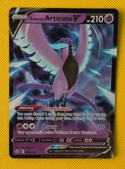 Galarian Articuno V 058/198 Chilling Reign Holo Rare Pokemon Card - Image 1
