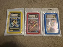 Pokemon Graded Card Lot Of 3 Pristine 10's - Image 1