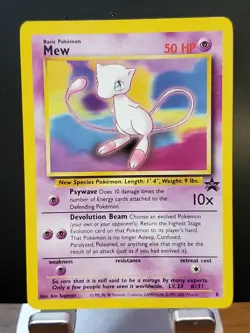 Mew Wizards Black Star Promo #8 Near MINT Pokemon Card Near Mint - Image 1