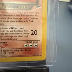 Pokemon Dark Magcargo TCG Card Neo Destiny LP 18/105 1st Edition - Image 4