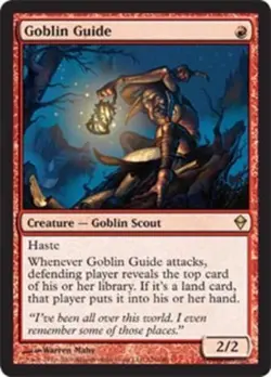 1x Goblin Guide Heavy Play MTG Magic - Kid Icarus - - Image 1