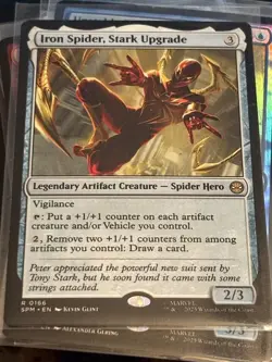 Iron Spider, Stark Upgrade R0166 Spider Man NM MTG - Image 1