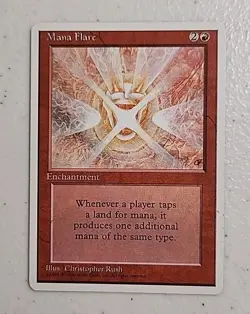 MTG Mana Flare 4th Edition Regular Rare - Image 1