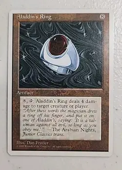 MTG Aladdin's Ring 4th Edition Regular Rare - Image 1