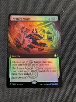 MTG Avatar's Wrath (Extended Art) #365 - Avatar: The Last Airbender Foil Rare - Image 1