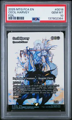 2025 MTG FINAL FANTASY THROUGH THE AGES FOIL #0018 CECIL HARVEY PSA 10 - Image 1