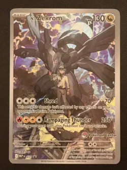 N's Zekrom Ascended Heroes Pokemon Center Stamped ETB promo #031 - Image 1