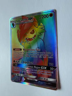 Lycanroc GX 156/145 Secret Rainbow Rare – Guardians Rising – Pokemon Card LP - Image 2
