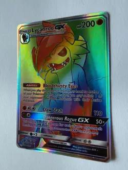 Lycanroc GX 156/145 Secret Rainbow Rare – Guardians Rising – Pokemon Card LP - Image 3
