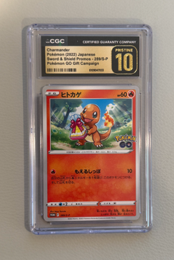 Charmander 289/S-P 2022 Japanese Pokemon GO Gift Campaign Promo CGC Pristine 10 - Image 1