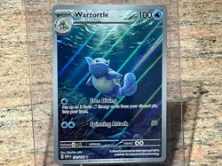 Pokemon TCG Wartortle 171/165 Scarlet & Violet 151 Holo Illustration Rare Card - Image 1