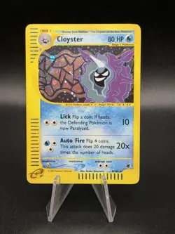 Pokemon Cloyster Expedition Base Set Holo Rare 8/165 English Card MP EU3 - Image 1