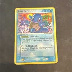 Pokemon Squirtle 63/100 EX Crystal Guardians Holo Basic Turtle 40 HP English - Image 1