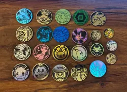 Pokemon TCG Coin Lot of 23 Different Coins - Image 1