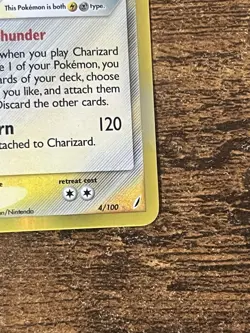 2006 Pokemon ex Crystal Guardians 4/100 Charizard Reverse Holo Foil - Image 3