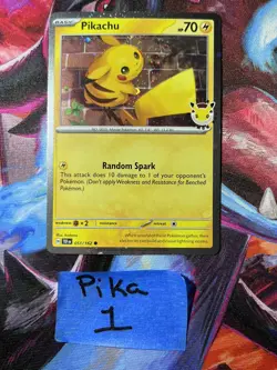 Pokemon TCG 2026 Pokemon Day 30th Anniversary Pikachu 051 Stamped Promo - Image 2