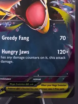 Pokemon TCG Mega Sharpedo ex 061/094 Phantasmal Flames Double Rare Pack Fresh NM - Image 3