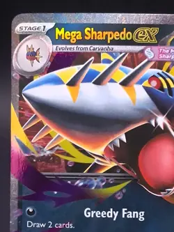 Pokemon TCG Mega Sharpedo ex 061/094 Phantasmal Flames Double Rare Pack Fresh NM - Image 4