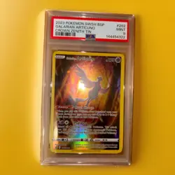 PSA Graded Pokemon SWSH BSP Galarian From Crown Zenith. - Image 1