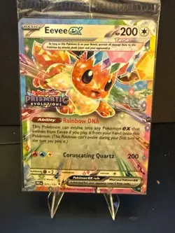 Pokemon - Eevee ex 075/131 Prismatic Evolutions Stamp Promo NM - Image 1