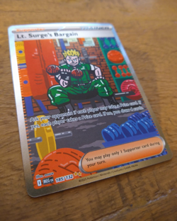 Lt. Surge's Bargain 185/132 - SIR - Mega Evolution Pokemon TGC - NM - Image 2