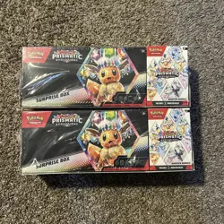 Lot Of 2: Pokemon Sam’s Prismatic Evolutions Surprise Box & Booster Bundle 2pack - Image 1