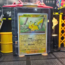 Pikachu 151 Reverse Holo Pokemon TCG 025/165 Scarlet & Violet Common - Image 3