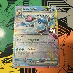 Pokemon TCG Glaceon Ex Play! Pokemon Prize Pack Series 7 PRE 026/131 - Image 1