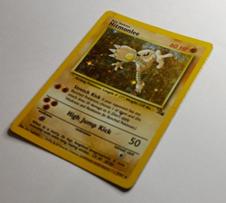 Hitmonlee 7/62 Fossil Holo Rare Unlimited Pokemon HP - Image 3