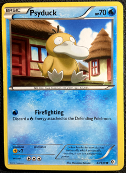 Psyduck 33/149 Boundaries Crossed Pokemon English Non Holo 2012 - Image 1