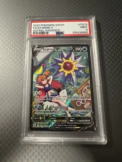 Pokemon TCG Starmie v Astral Radiance Holo Ultra Rare Full Art TG13/TG30 PSA 9 - Image 1