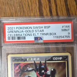 Pokemon Greninja Gold Star SWSH144 Promo Holo SWSH Sword & Shield 2021 PSA 9 - Image 4