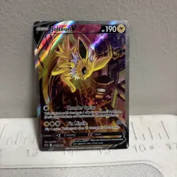 Pokemon Jolteon V Sword & Shield SWSH183 Black Star Promo Alternate Art - Image 1