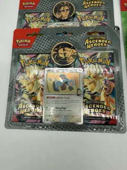 Pokemon Ascended Heroes 2 Pack Blister Erika OR Larry Komala Tangela FREE SHIP! - Image 2