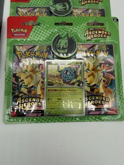Pokemon Ascended Heroes 2 Pack Blister Erika OR Larry Komala Tangela FREE SHIP! - Image 3